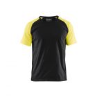 Blåkläder T-shirt 3515-1030, zwart-geel | Unishore Bedrijfskleding